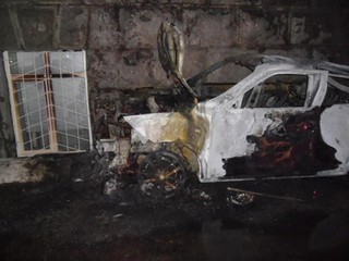 За ночь сгорело пять авто