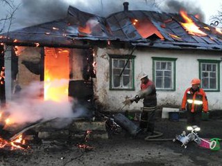 Вчера в Мироновке произошло ЧП: горел дом