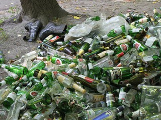 Голосеевский парк завален мусором 