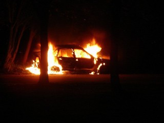 В Киеве горели авто