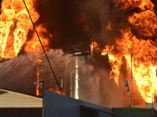 Пожар под Киевом 