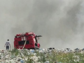 Пожар на свалке под Киевом