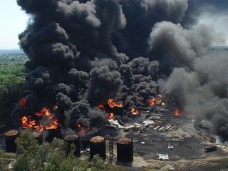 Страшный пожар под Киевом 