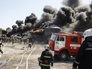 Пожар под Киевом потушен