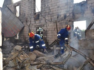 Пожар в нелегальном доме престарелых под Киевом