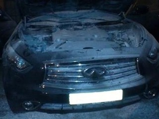 В Киеве сожгли крутое авто