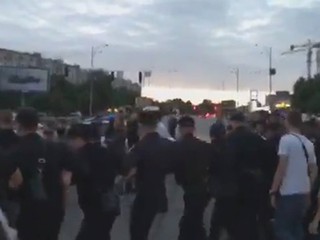Протесты в Киеве завершились столкновениями 