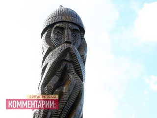 В Киеве вновь появился языческий идол