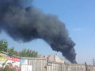 Пожар в Буче