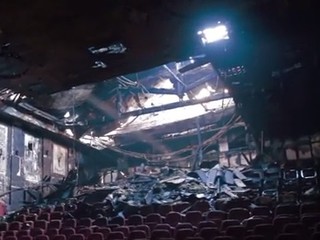 Кинотеатр Жовтень после пожара