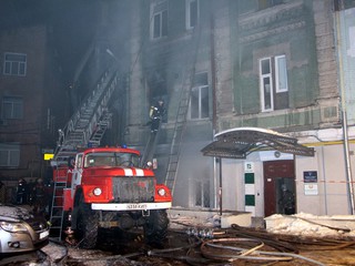 В центре Киева произошел страшный пожар