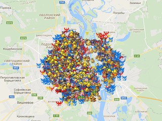 Карте покемонов в Киеве