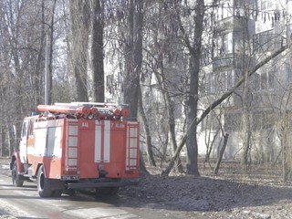 В Подольском районе горела квартира