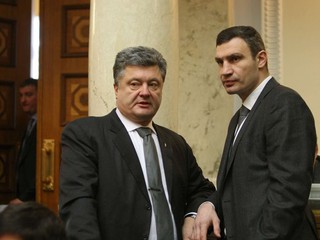 Пётр Порошенко и Виталий Кличко