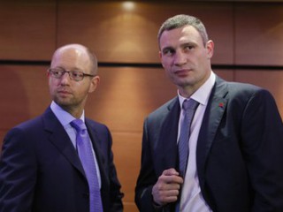Арсений Яценюк и Виталий Кличко