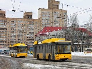 Троллейбусы-вездеходы в Киеве