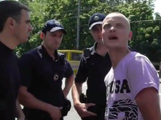Житель Донбасса против столичной полиции