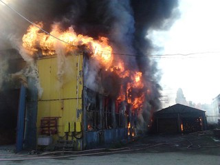 Грандиозный пожар в Киеве