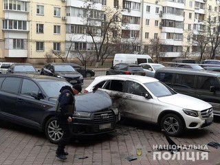 В Киеве произошёл взрыв автомобиля