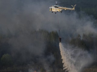Пожар в Чернобыльской зоне