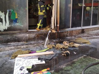 В Киеве горел магазин Roshen