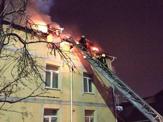 На улице Белицкой горел жилой дом