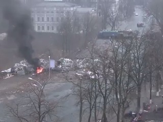 Расстрел Евромайдана в Киеве