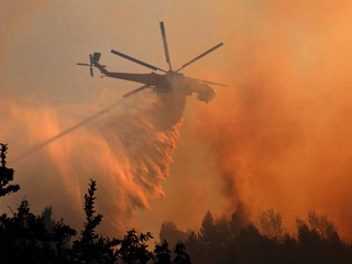 Пожар в зоне отчуждения под Киевом