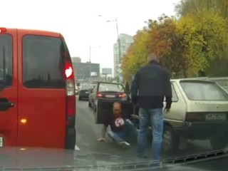 В Киеве подрались водители 